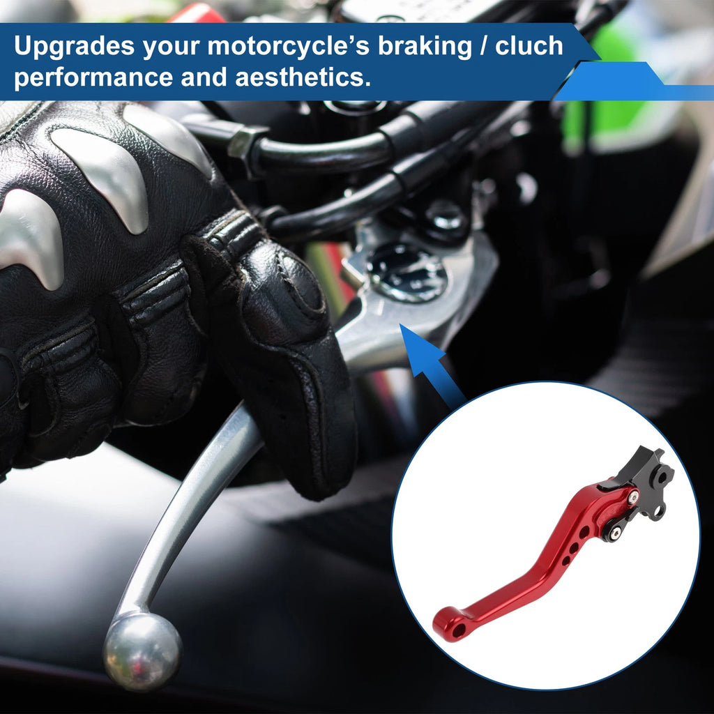 Adjustable Short Brake Clutch Levers for BMW R Nine T (2014–2016) Red 1 Pair