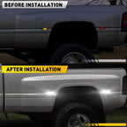 4X 55054958 LED Side Marker Light Smoked for Dodge Ram 1500 2500 3500 (2002–2023)