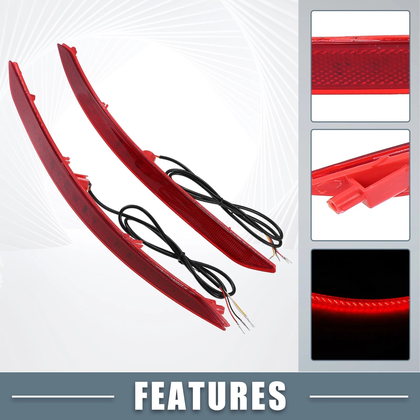 2X Rear Bumper LED Brake Tail Turn Signal Light for Hyundai Elantra (2016–2018) 703820390374