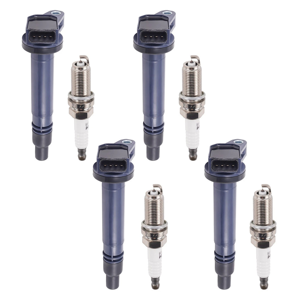 4X Ignition Coil Set + Plugs for Toyota Camry RAV4 3.5L (2009–2016) UF487 90919A2002