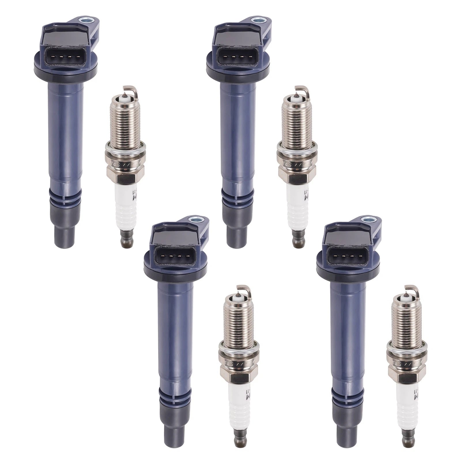 4X Ignition Coil Set + Plugs for Toyota Camry RAV4 3.5L (2009–2016) UF487 90919A2002