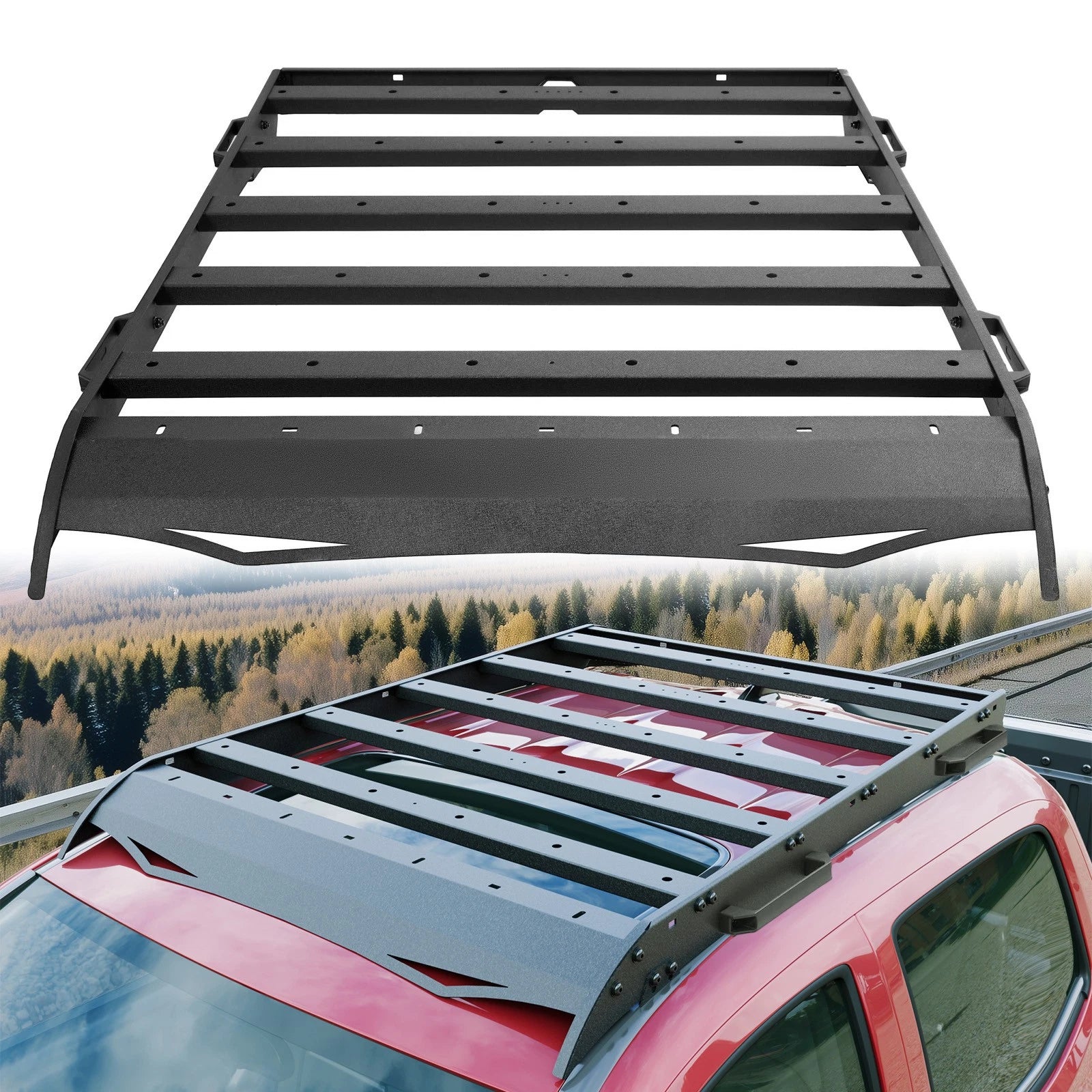 330lbs Roof Rack Cargo Carrier Steel for Toyota Tacoma (2005–2023)