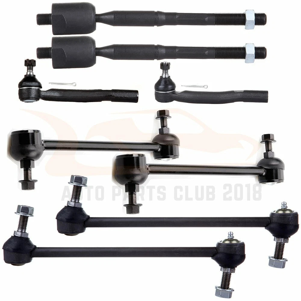 Set of 8 Suspension Tie Rod Ends Sway Bar Links for Toyota Camry (2004–2006)