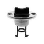 2X Boat Bungs for Transom (Chrome Base, Coarse Thread)