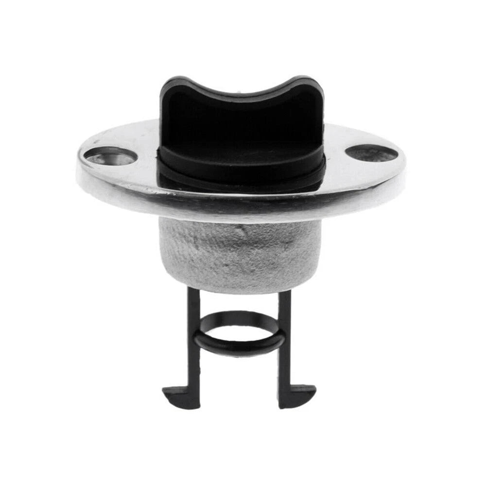 2X Boat Bungs for Transom (Chrome Base, Coarse Thread)