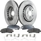 Front Brake Disc Rotors and Pads Kit for Acura TLX (2015–2020)
