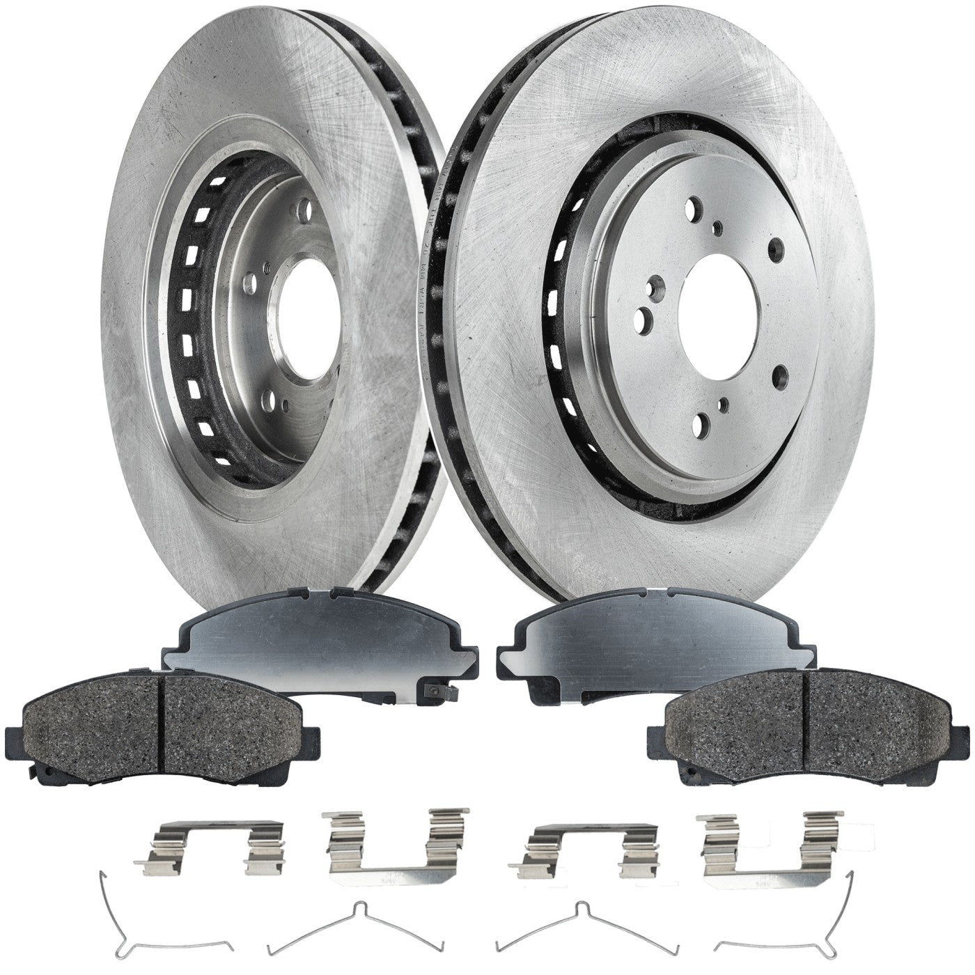 Front Brake Disc Rotors and Pads Kit for Acura TLX (2015–2020)