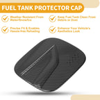 Fuel Tank Door Cap for Toyota Highlander (2022–2025) Carbon Fiber Black