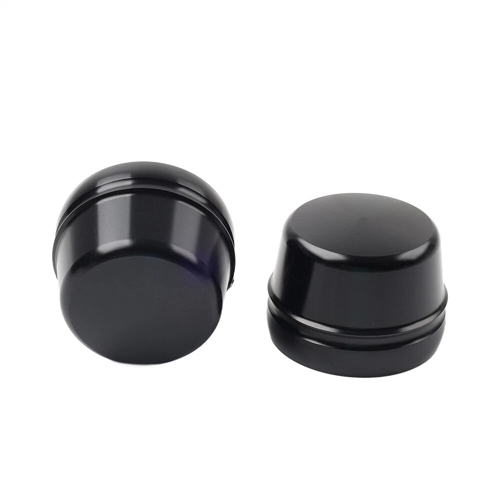 Front Axle Cap Nut Covers for Harley Touring Road King Electra Glide (2000–2007) Black