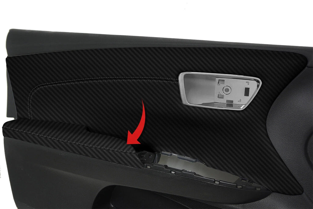 Carbon Fiber Armrest Door Panel Cover for Toyota Avalon (2013–2018)