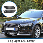 1 Pair Front Fog Light Grill for Audi A6 (2012–2015) No. 4G0807681/4G0807682