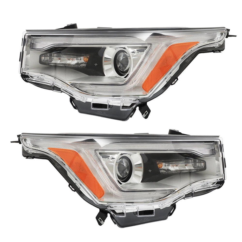Set of 2 Headlights for GMC Acadia SL (2017â2019) Chrome Clear