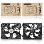 2X Cooling Fan Assembly with Shroud for Honda Odyssey (2011–2017)