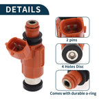 Fuel Injector MD319791 for Mitsubishi Eclipse GT (2000–2005) 1 Pc Red