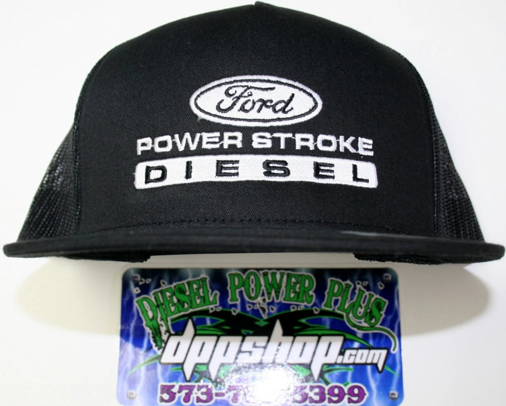 Powerstroke Trucker Flat Bill Hat for Ford (Fits )