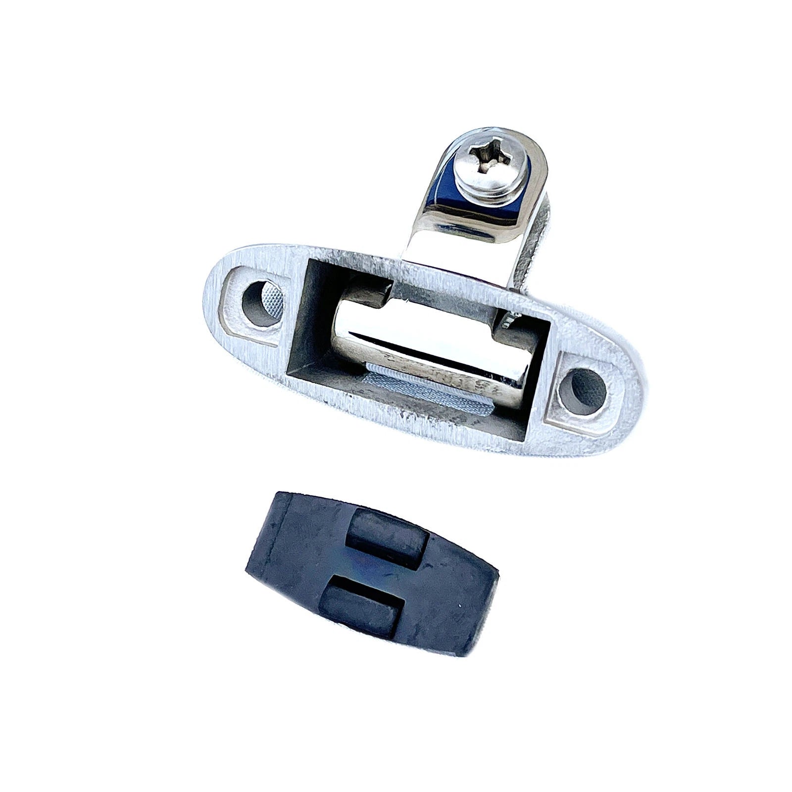 Set of 2 Stainless Steel Bimini Top Deck Hinge Swivel Mounts for Marine Boat