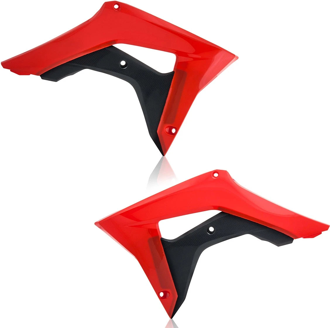 Acerbis Radiator Shroud Set for Honda CRF250R CRF450R-S (2018–2022) Red/Black