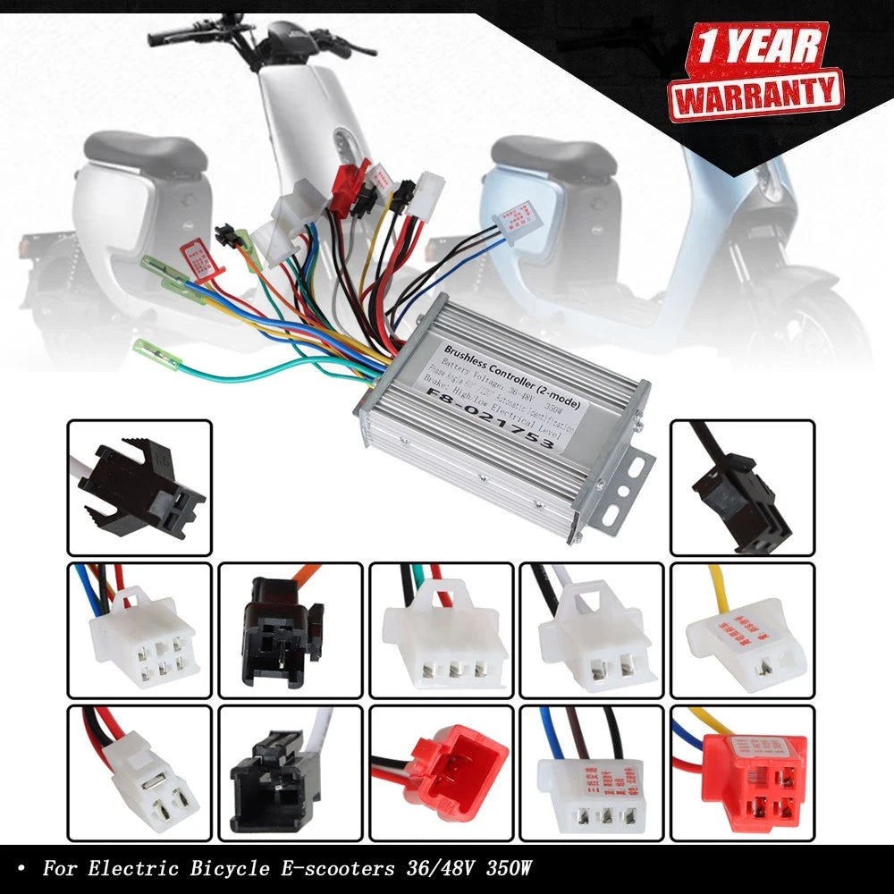 350W Motor Speed Controller for Electric E-bike Scooter (36V-48V)