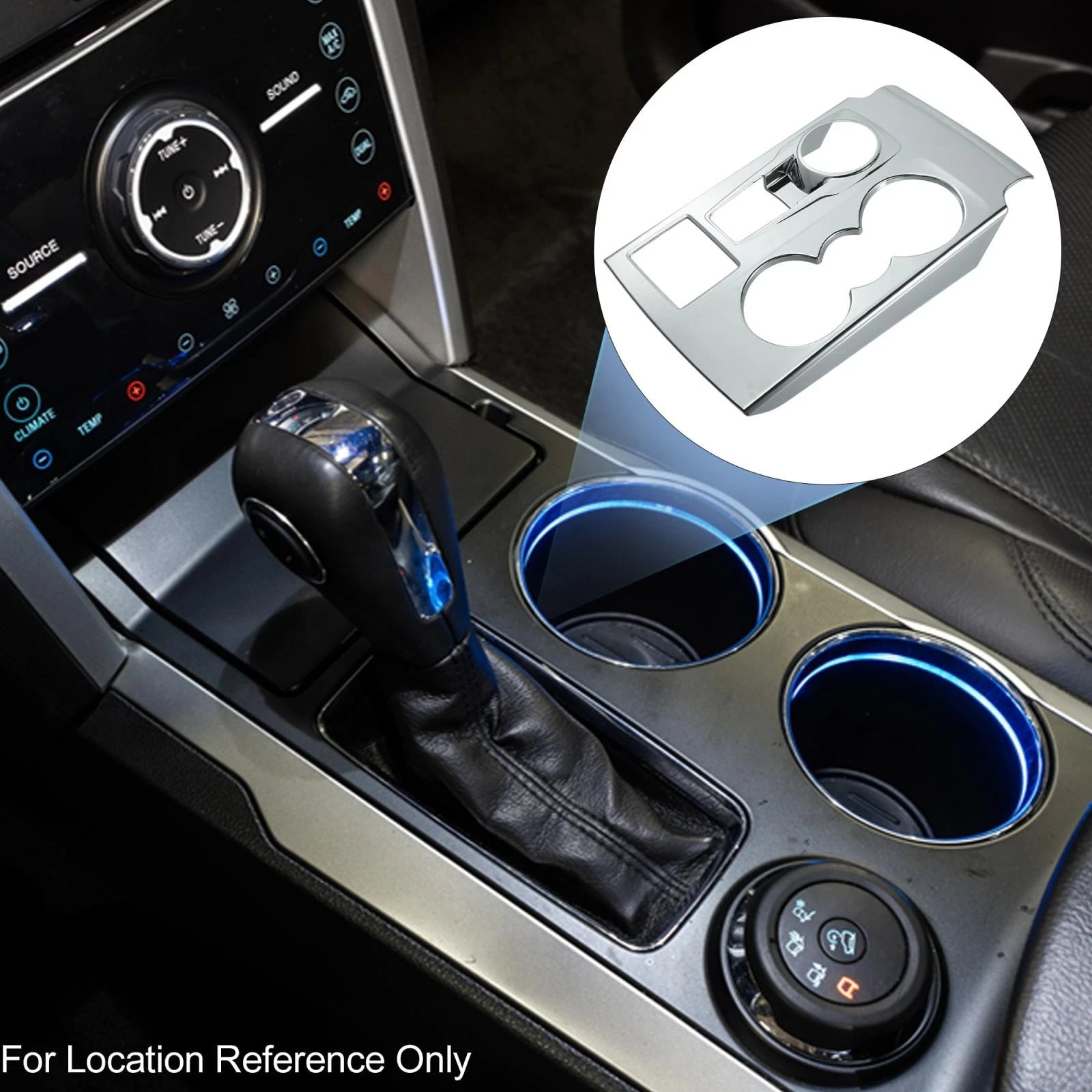 Center Console Gear Shift Panel Trim Cover Sticker for Ford Bronco (2021–2023)