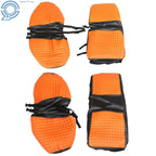 Set of 2 Front & Rear Seat Covers for E-Z-GO Medalist TXT (1994–2013) - Orange