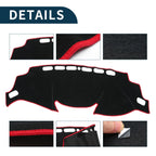 Dashboard Cover Mat for Nissan X-Trail T32 (2013–2024) Black Red Set