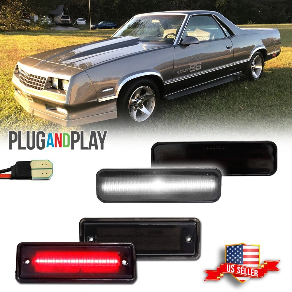 Set of 2 LED Side Marker Lights for El Camino & Caballero (1978–1987)