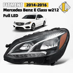 LED Headlight for Benz E-Class W212 (2014–2016) Driver Side