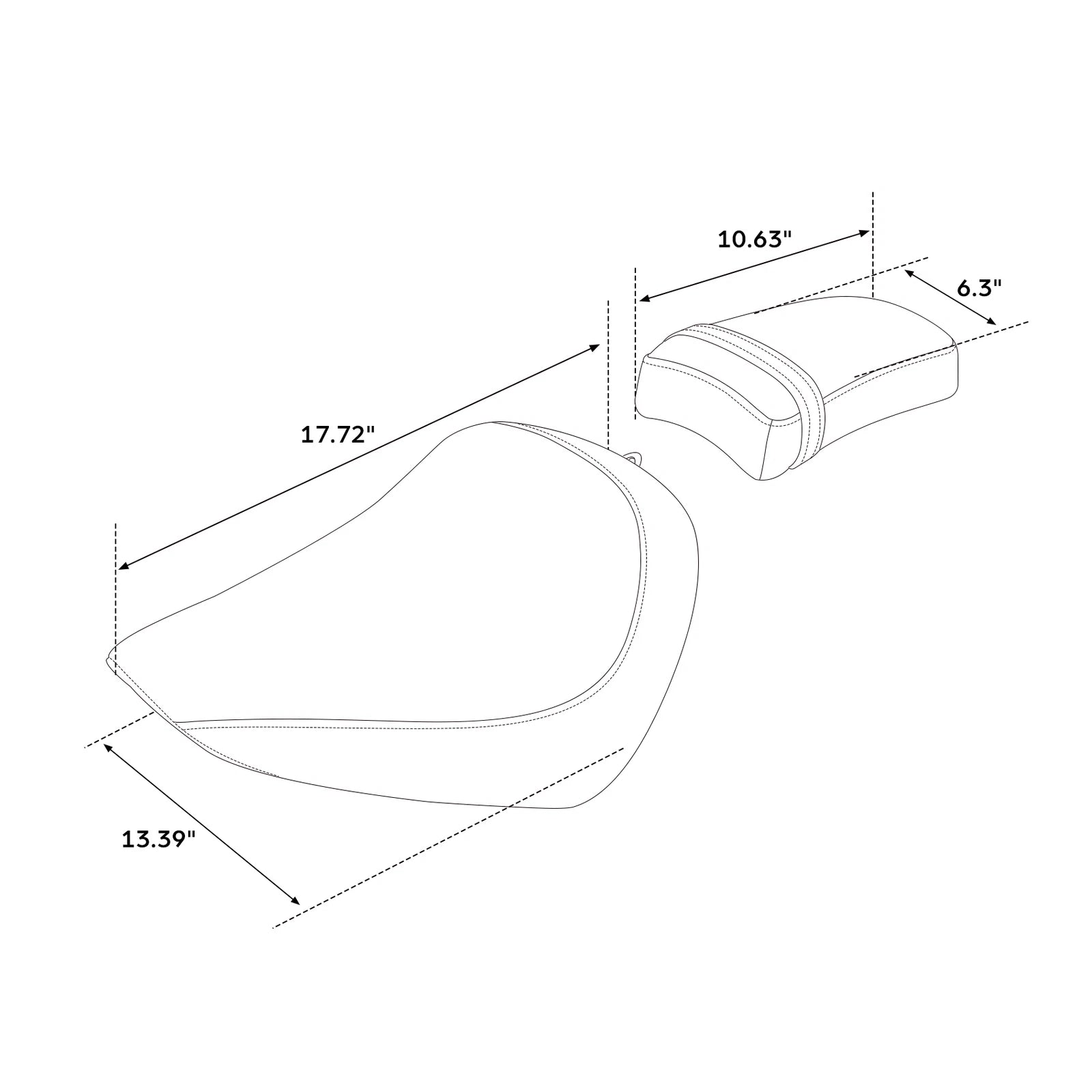 Driver Passenger Seat for Harley Street Bob FXBBS (2018–2023)