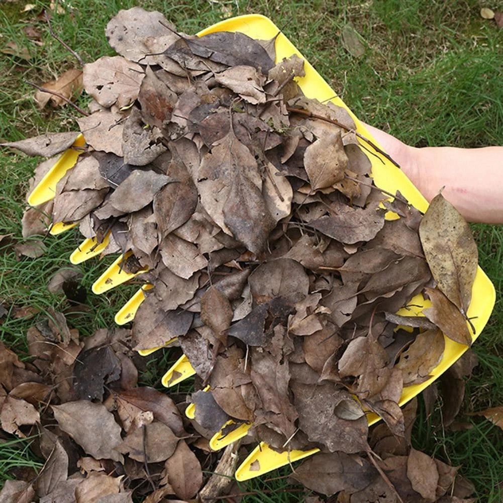 2 Pack Garden Rakes for Leaf Collection (Large Size)