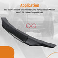 Rear Trunk Spoiler for Honda Civic 4D Sedan (2006–2011) Carbon Fiber Look ABS