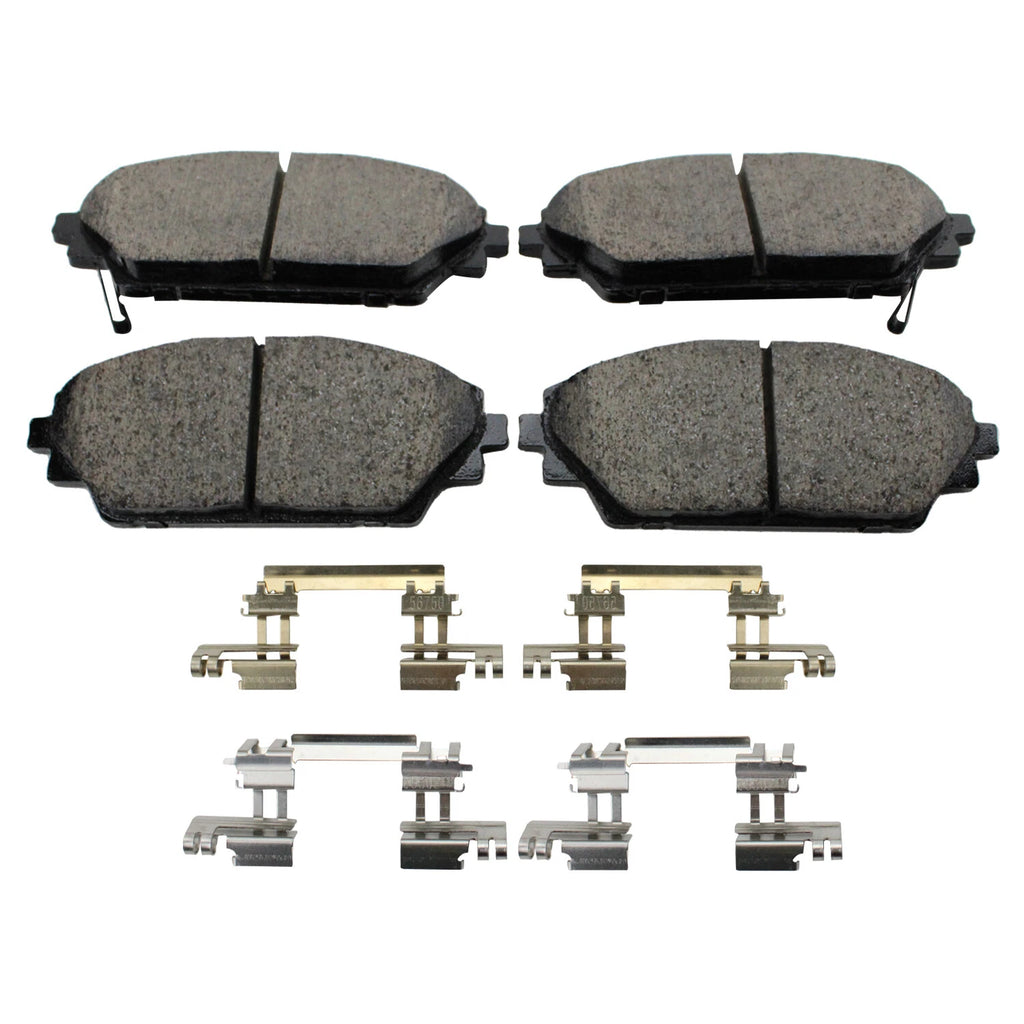 Set of 4 Akebono ProACT Front Ceramic Brake Pads for Mazda 3 Sport CX-3 (2014–2020)