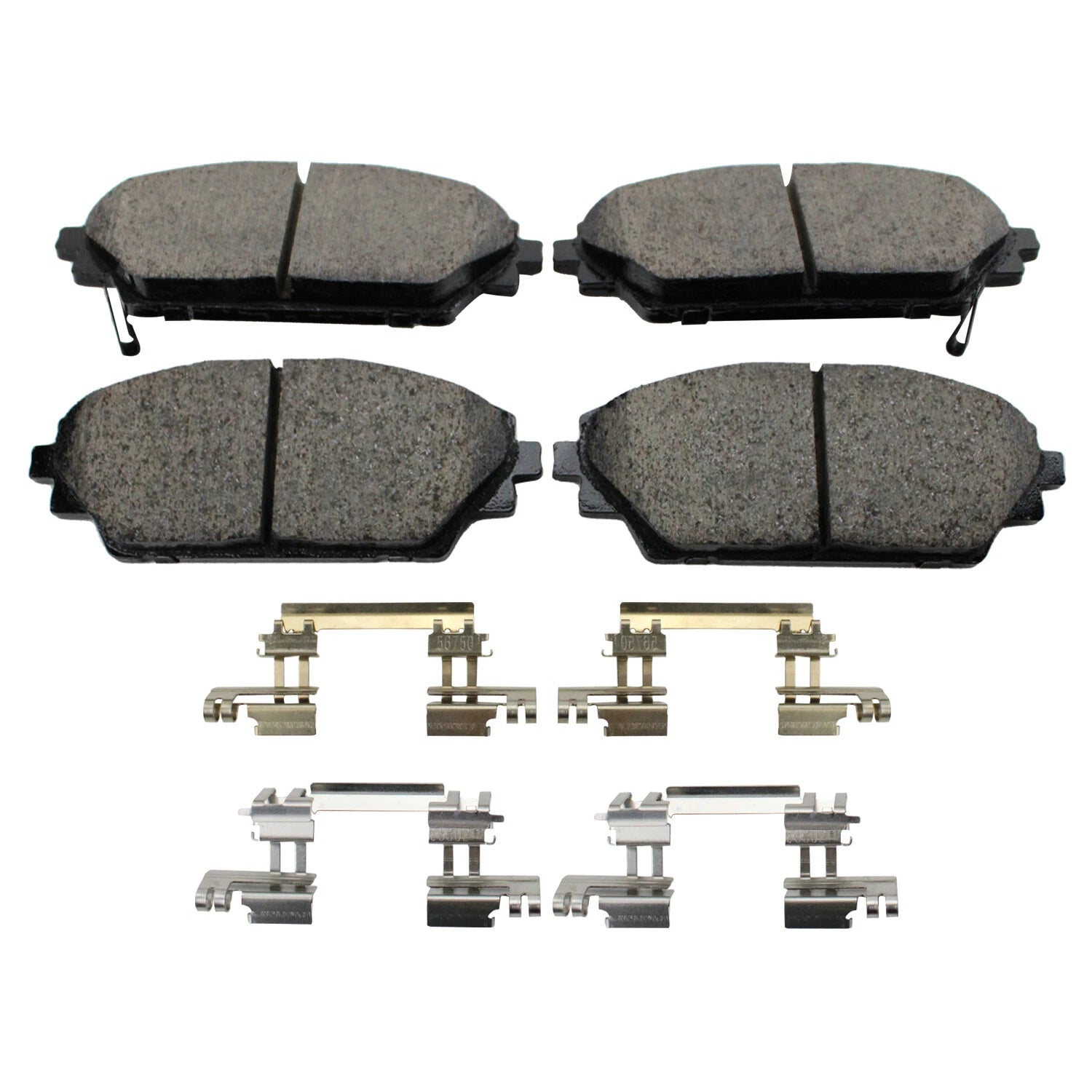 Set of 4 Akebono ProACT Front Ceramic Brake Pads for Mazda 3 Sport CX-3 (2014–2020)