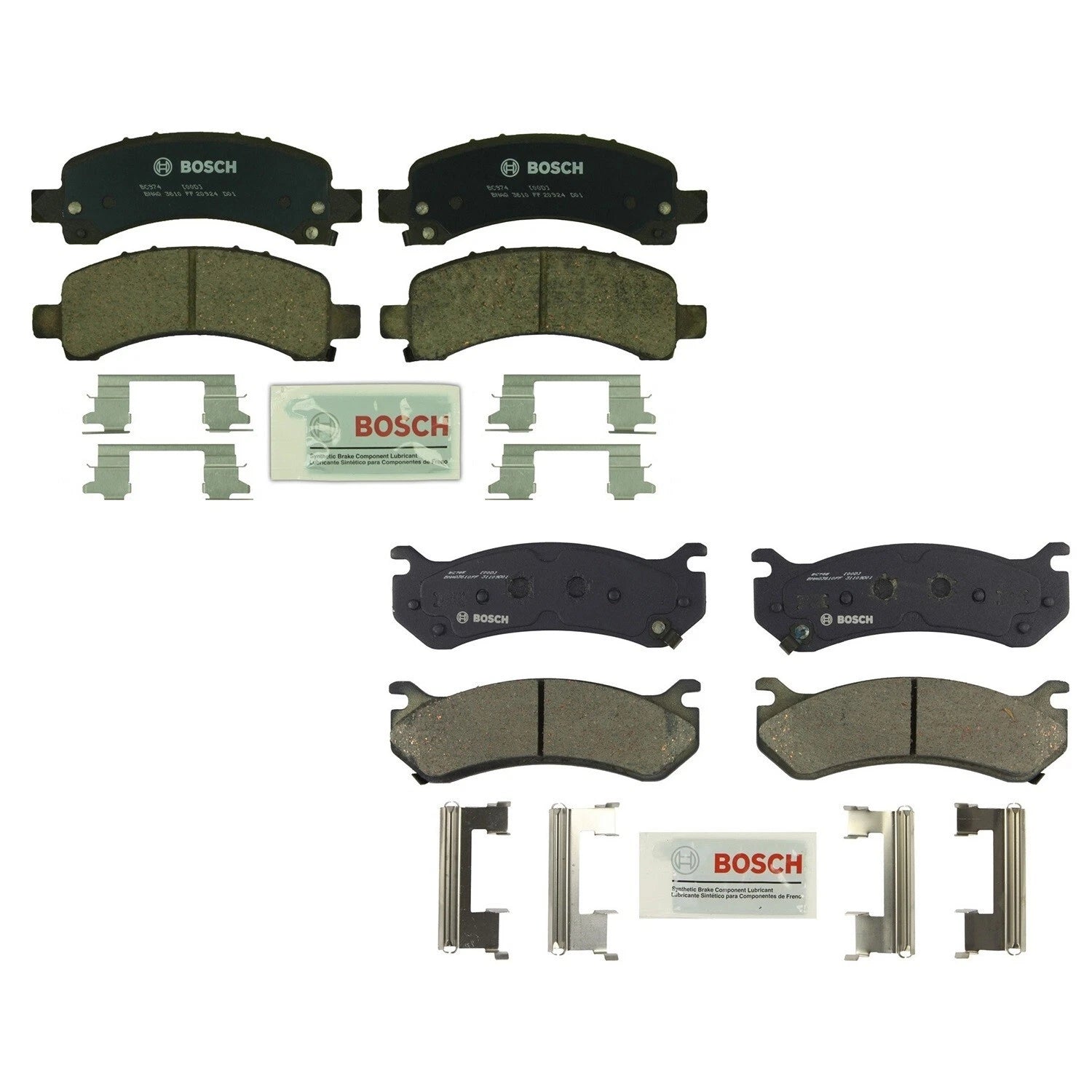 Bosch QuietCast Brake Pads Kit for Chevrolet GMC V6 V8 (Front & Rear)