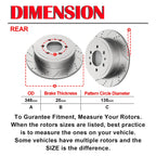 Brake Disc Rotors and Pads Kit for Ford F-150 (2010-2011)