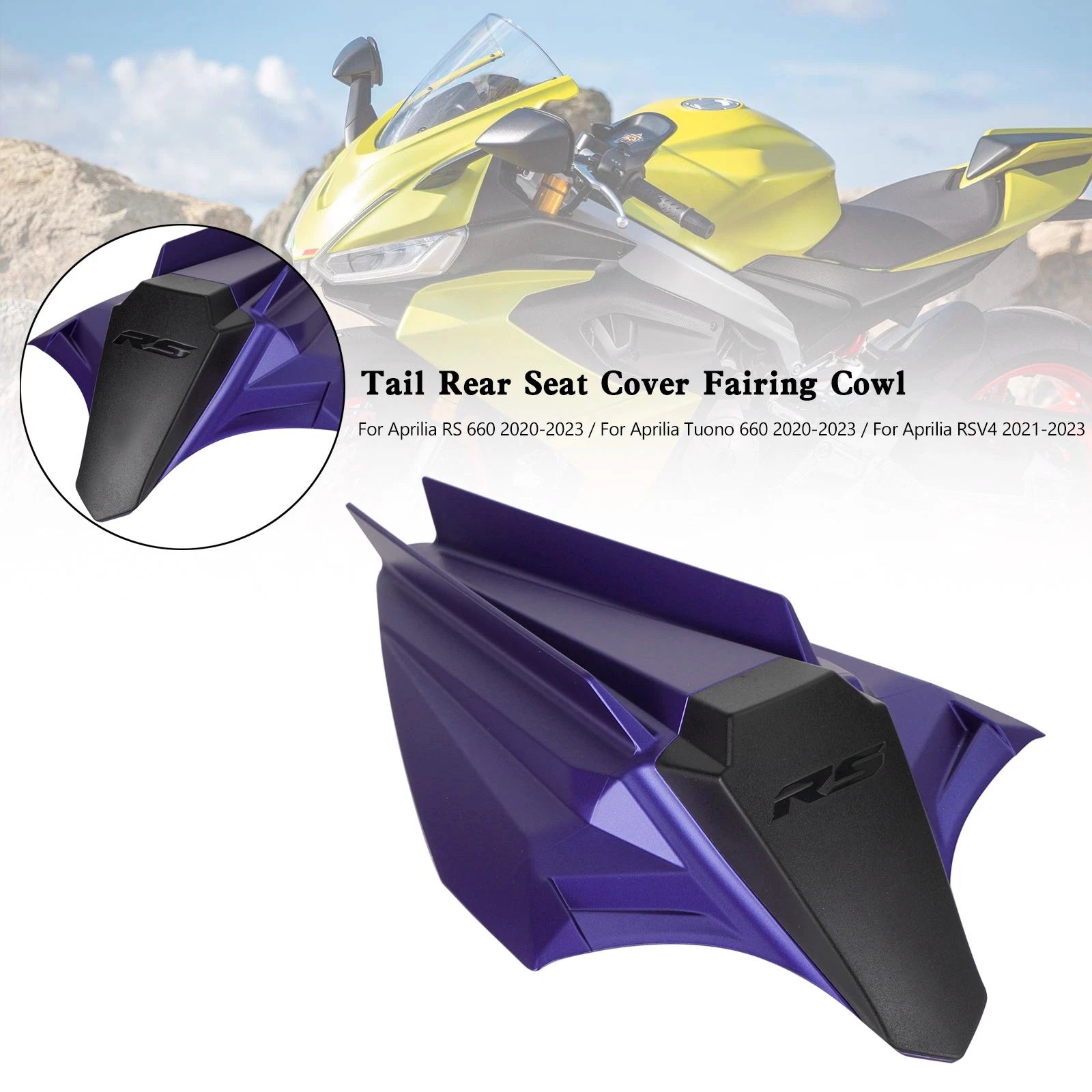 Rear Seat Cover Fairing Cowl for Aprilia RS 660, Tuono 660 (2020–2025) Purple