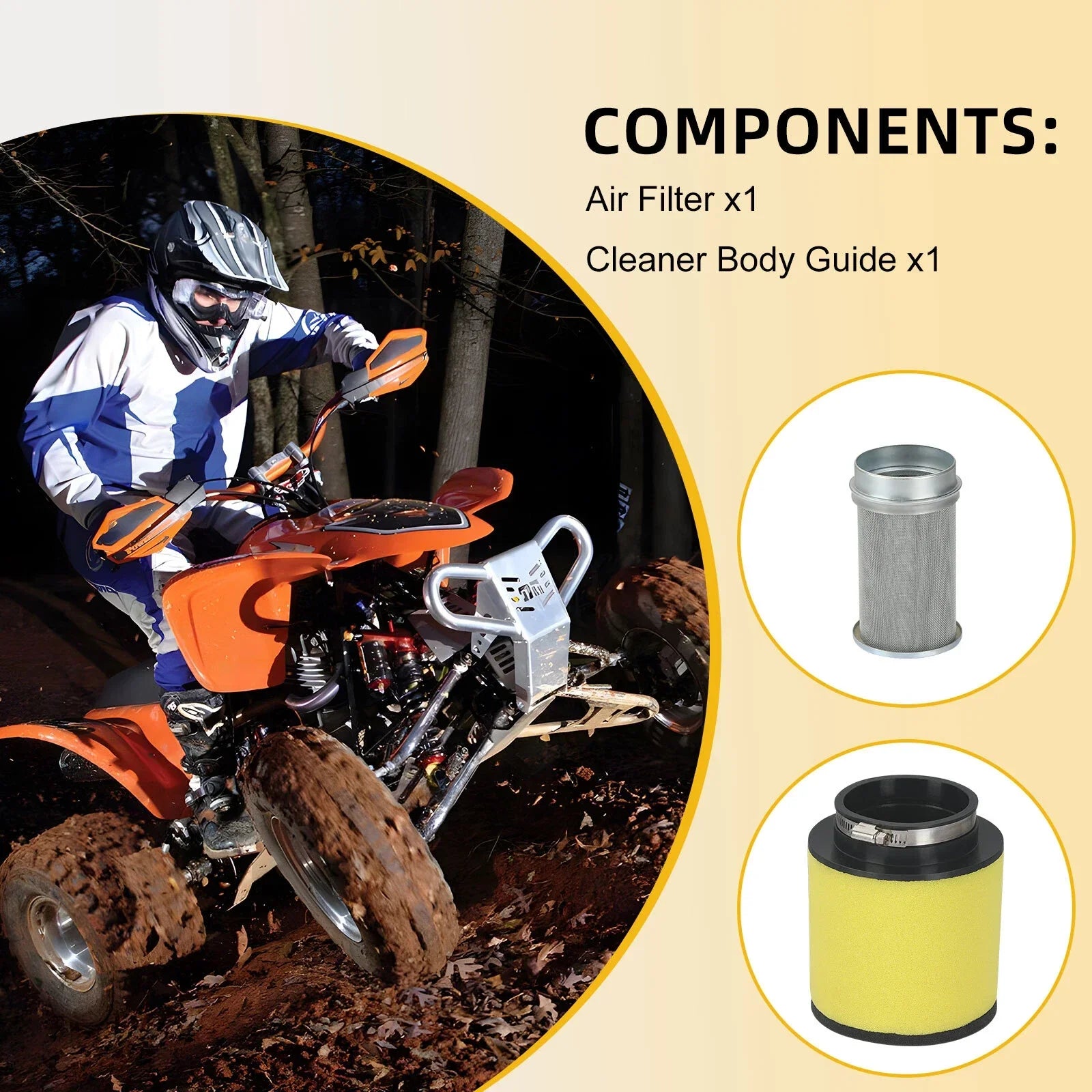 Air Filter Cleaner Body Guide for Honda TRX250X (1987–2009)