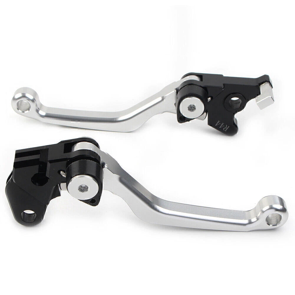 Silver Pivot Dirt Clutch Brake Levers for Kawasaki KLX250, D-Tracker (1993–1997)