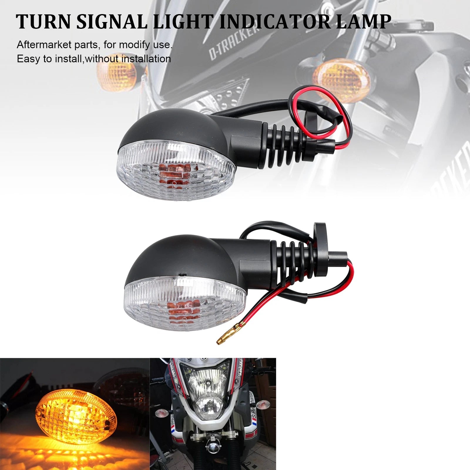Turn Signal Light Indicator Lamp for Kawasaki Ninja 250R KLX 125 150 250 300