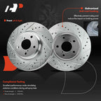 Front Side Drilled Brake Rotors for Subaru Legacy/Impreza (1991–2005)