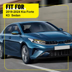Gloss Black Pillar Posts Door Window Trim Cover for Kia Forte Sedan (2019–2023)