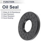 Set of 5 Oil Seal Rotary Shaft Seal for Various Models (45x100x12mm)