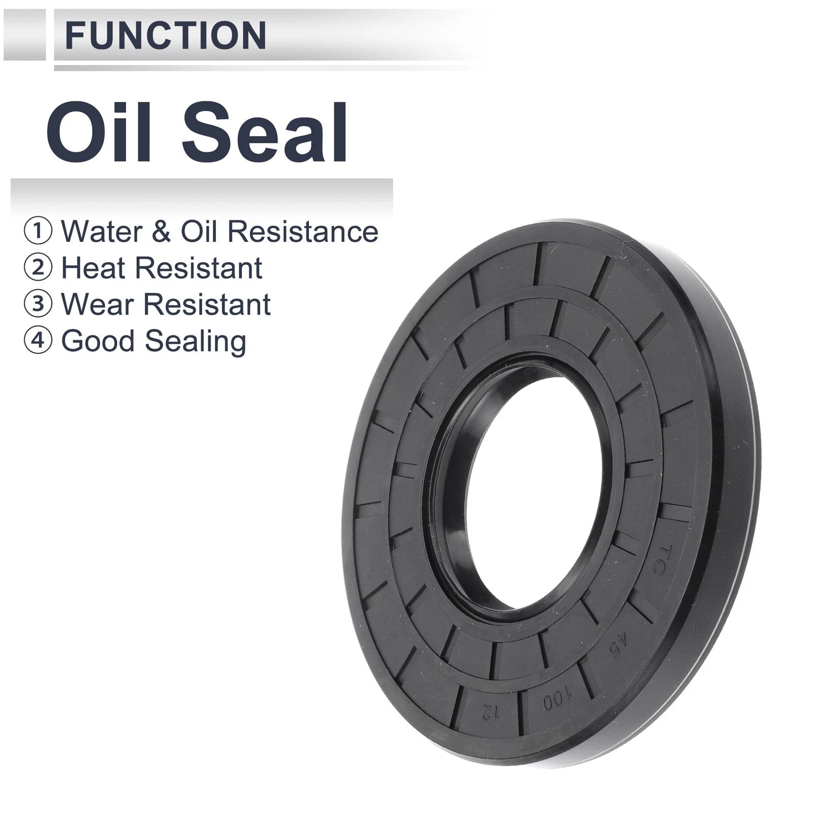Set of 5 Oil Seal Rotary Shaft Seal for Various Models (45x100x12mm)