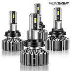 2X 9005 HB3 + H11 LED Headlight Bulbs Kit for Novsight (6500K)