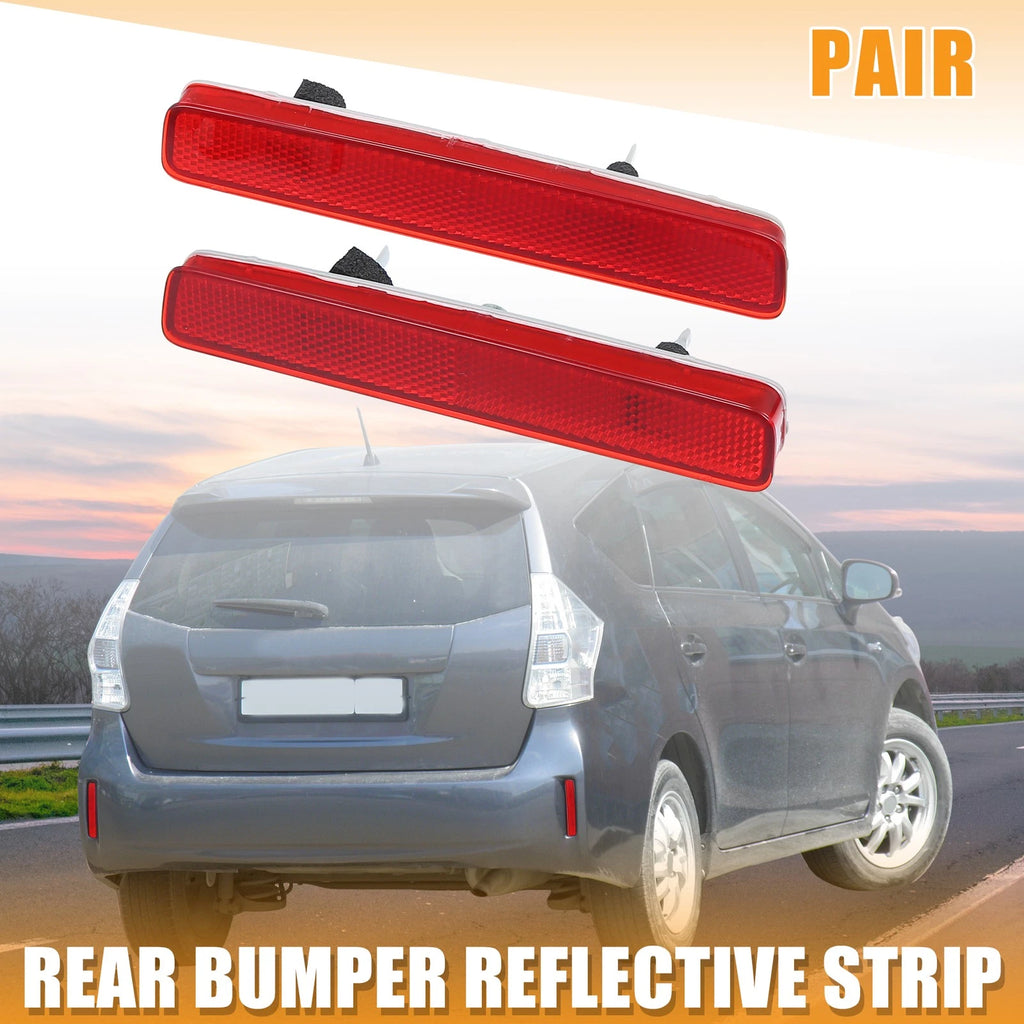 1 Pair Rear Bumper Reflector for Toyota Prius (2010–2015)