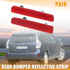 1 Pair Rear Bumper Reflector for Toyota Prius (2010–2015)