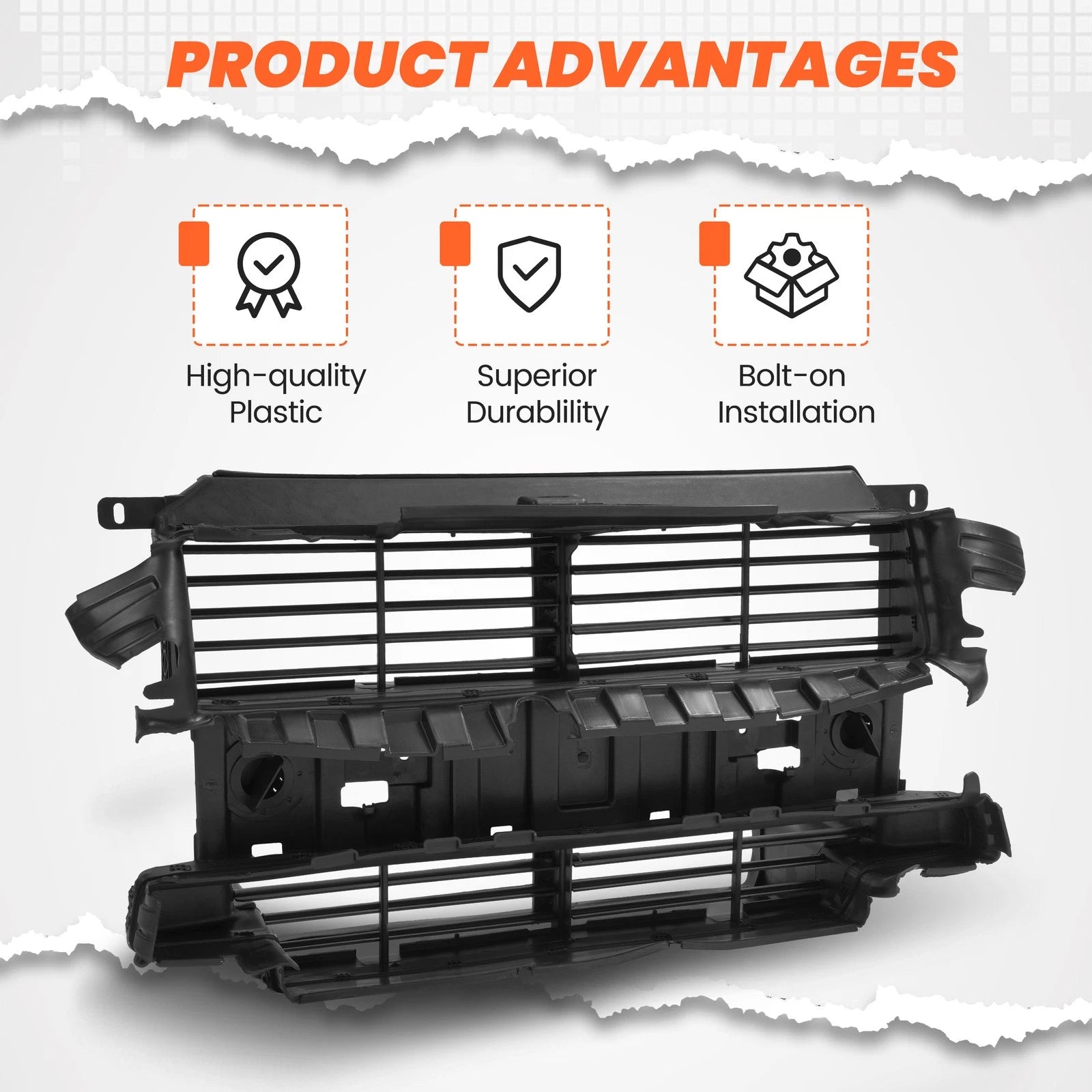 Radiator Active Grille Vent Shutter Assembly for Ford Escape (2013–2016)