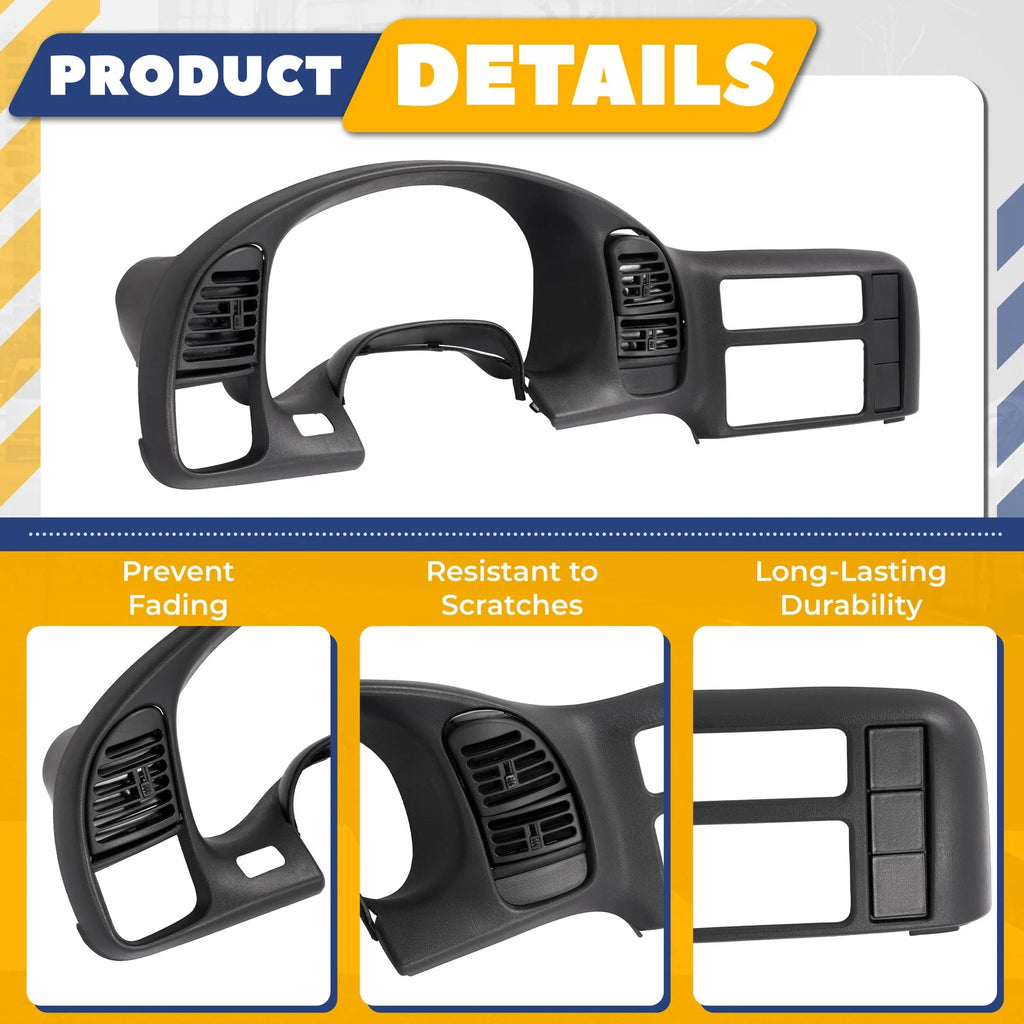 Dashboard Radio Dash Panel Bezel for Chevrolet Astro/GMC Safari (1996–2005)