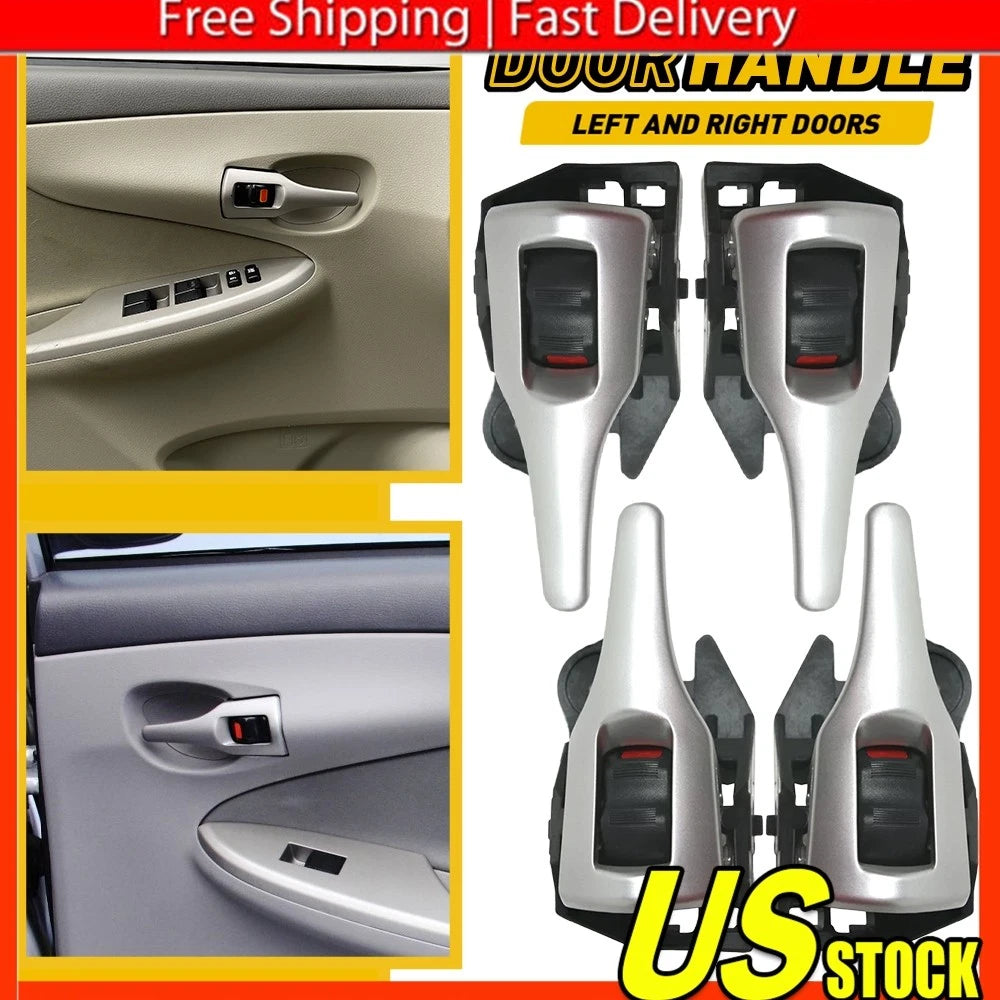 Set of 4 Inner Door Handles for Toyota Corolla (2009â2013)