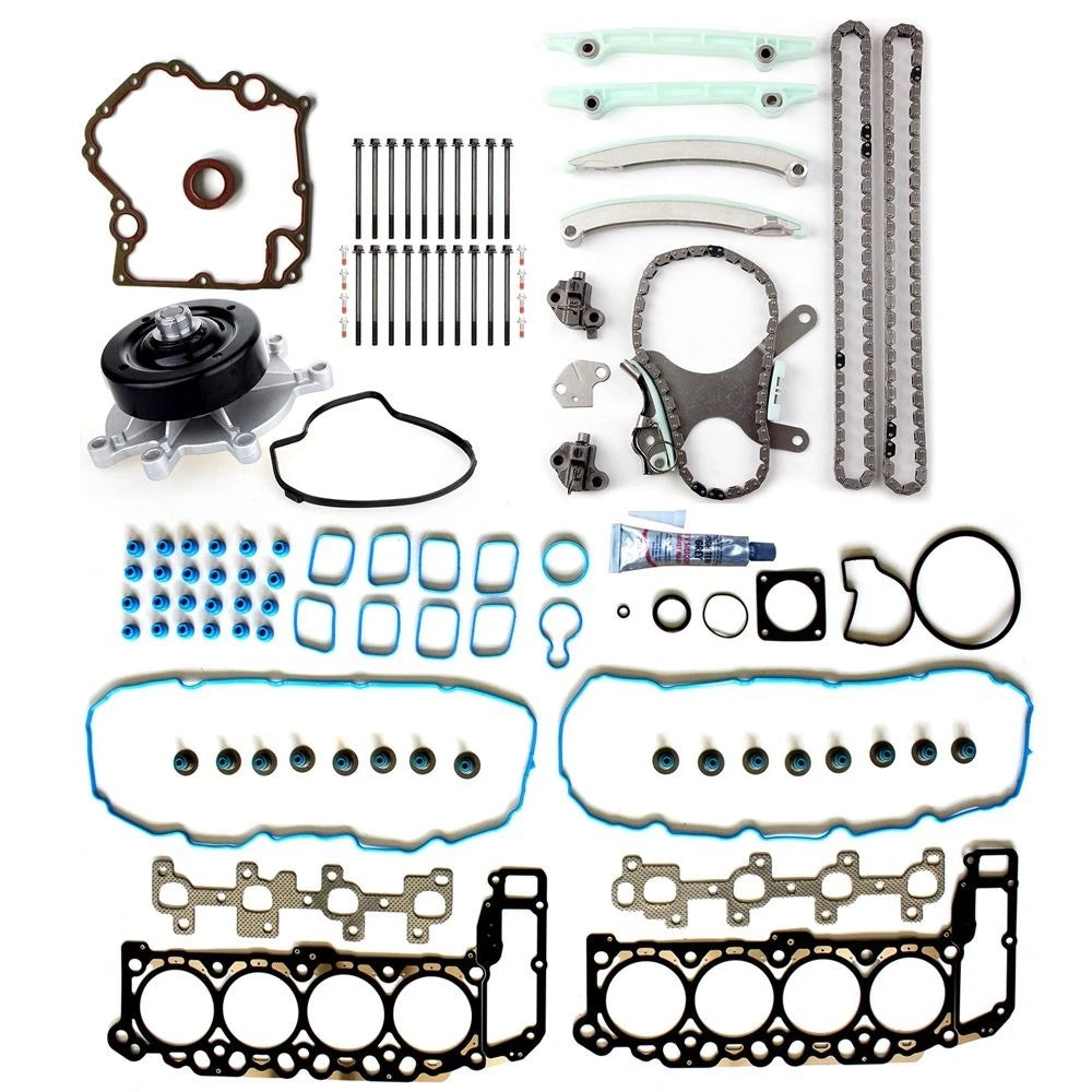 Head Gasket Bolt Set, Water Pump, Timing Chain Kit for Dodge Dakota (2000–2001)