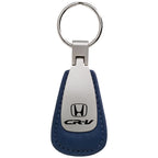Blue Leather Teardrop Keychain - Officially Licensed for Honda CR-V